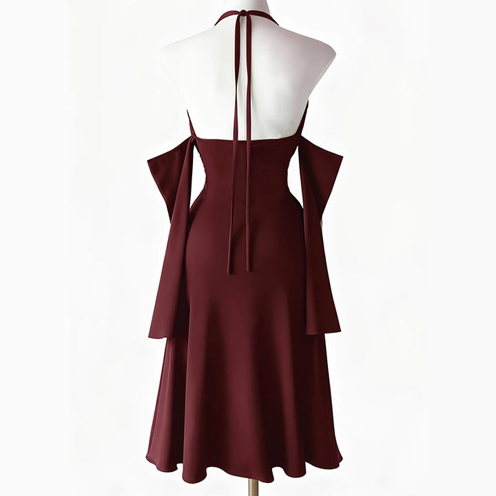 Cutout Halter Maxi Dress