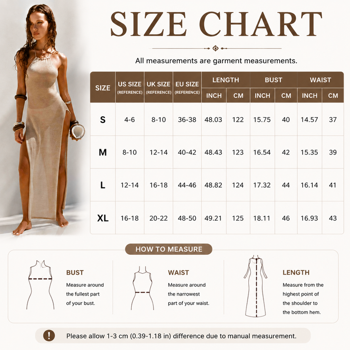 Double-sided slit strapless knit dress