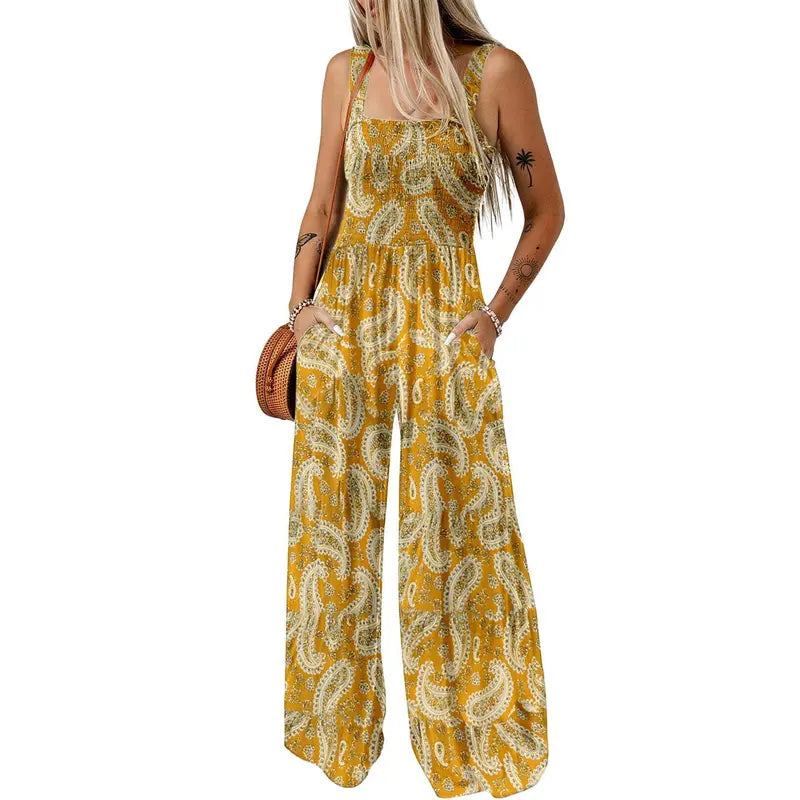 Floral Wide Leg Jumpsuit