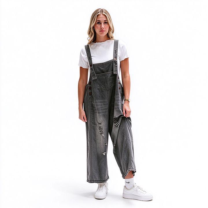 Relaxed Fit Denim Dungarees