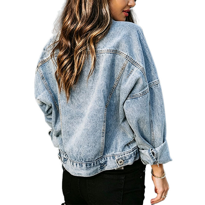 Leopard Panel Denim Jacket