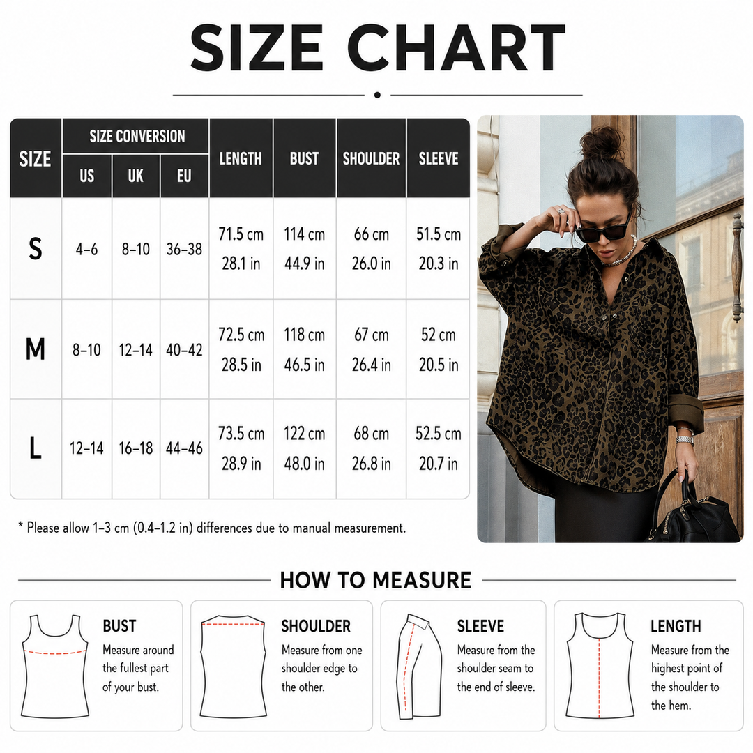Relaxed Leopard Shirt Jacket