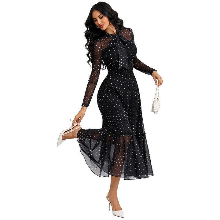 Sheer Polka Dot Dress