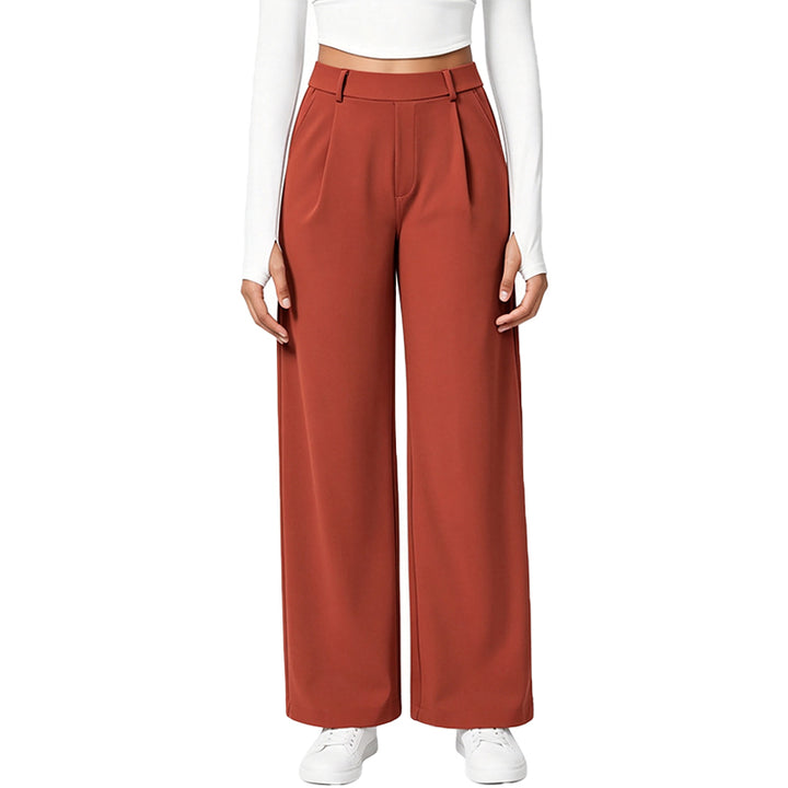 High Rise Wide Leg Tailored Pants