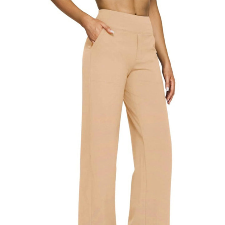 High Waist Wide Leg Dress Pants