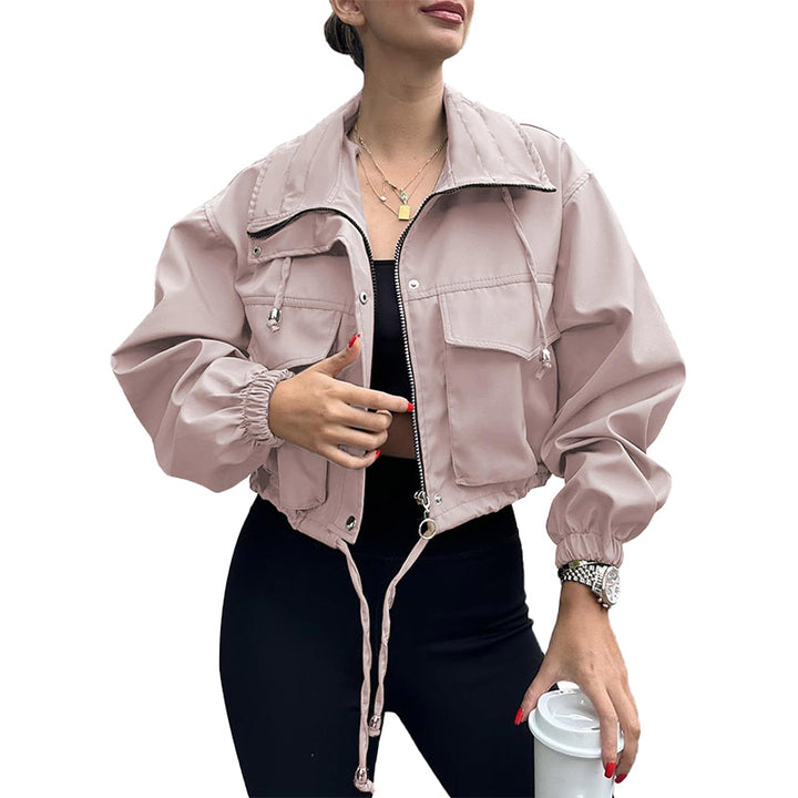 Utility Cropped Zip Jacket