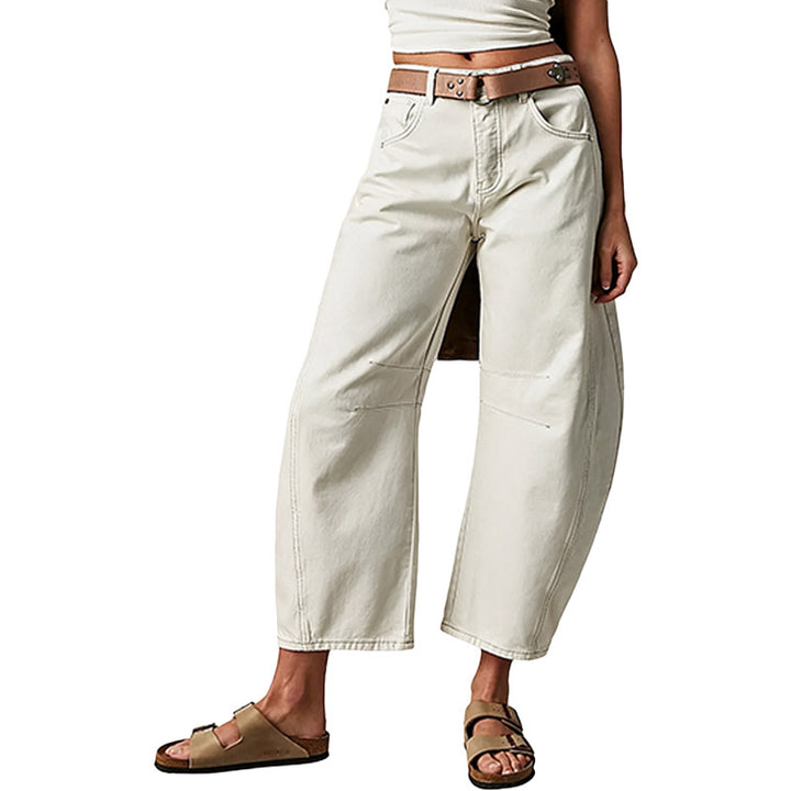 Vintage Wash Barrel Jeans