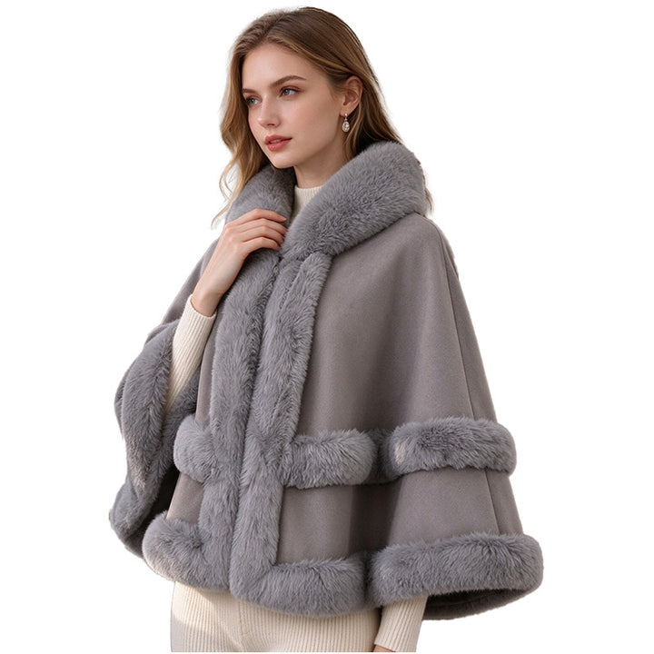 Elegant Winter Poncho Cape