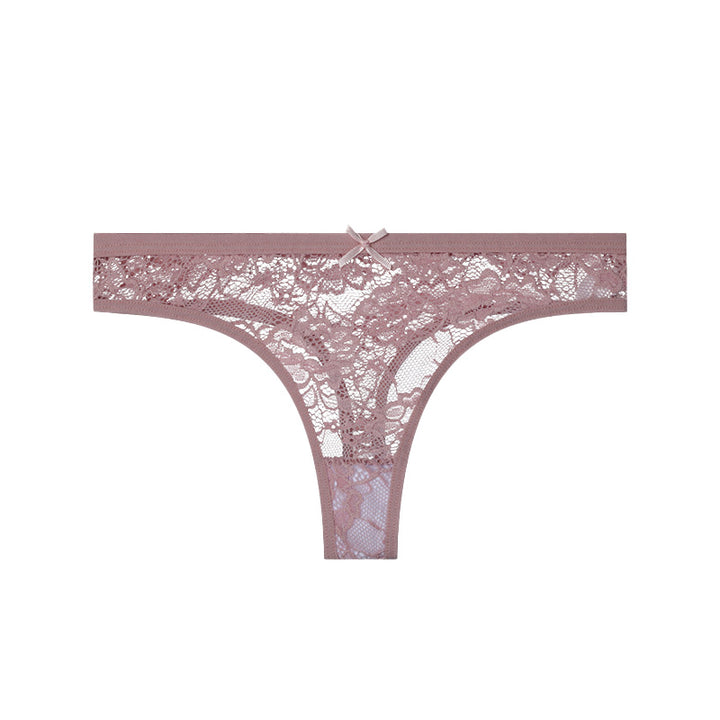 Floral Lace Thong Panties