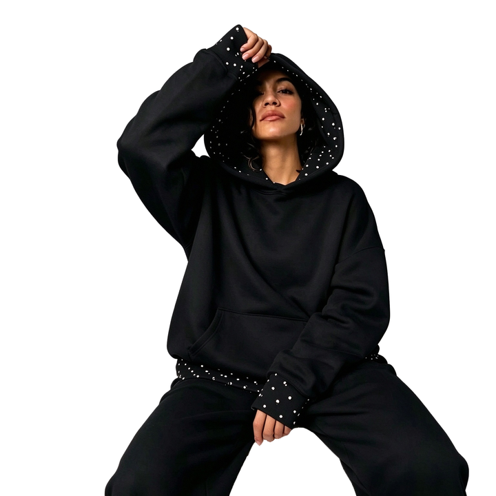 Women's Polka Dot Hoodie Set