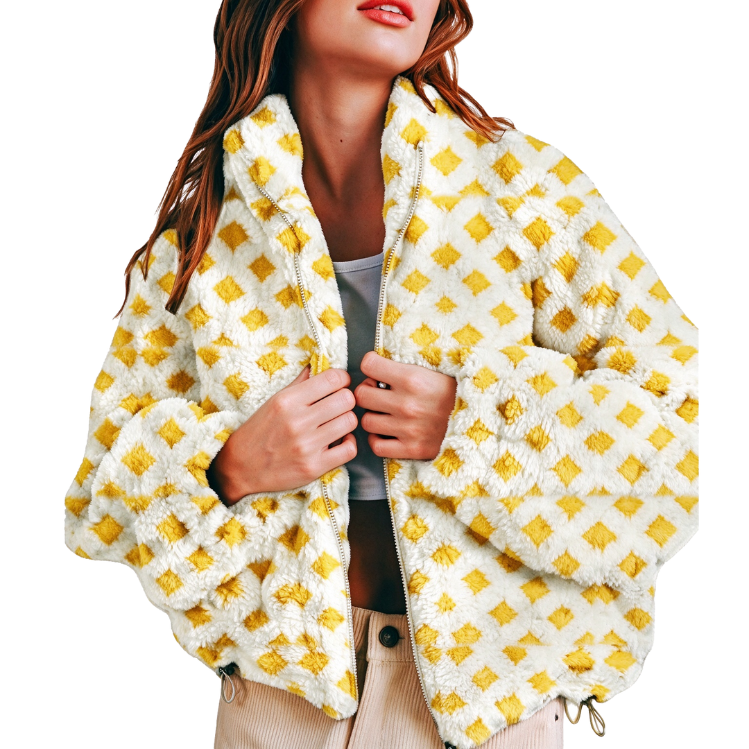Oversized Sherpa Fleece Jacket