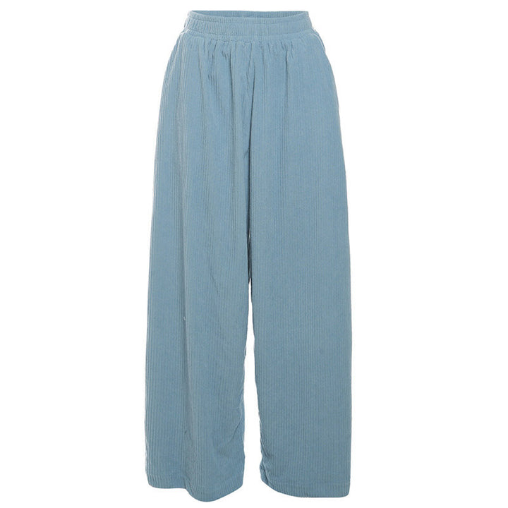 Relaxed Corduroy Wide Leg Pants