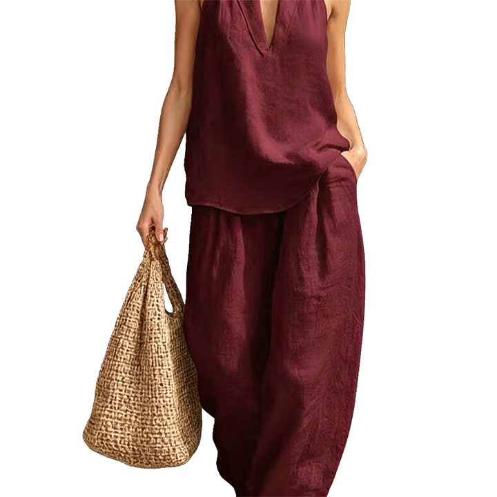 Effortless Halter Two-Piece Set