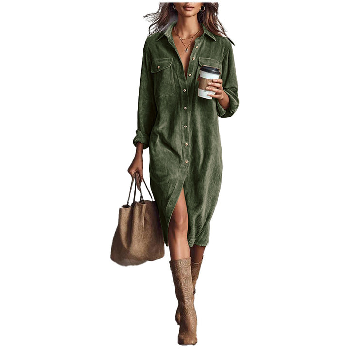 Corduroy Shirt Dress
