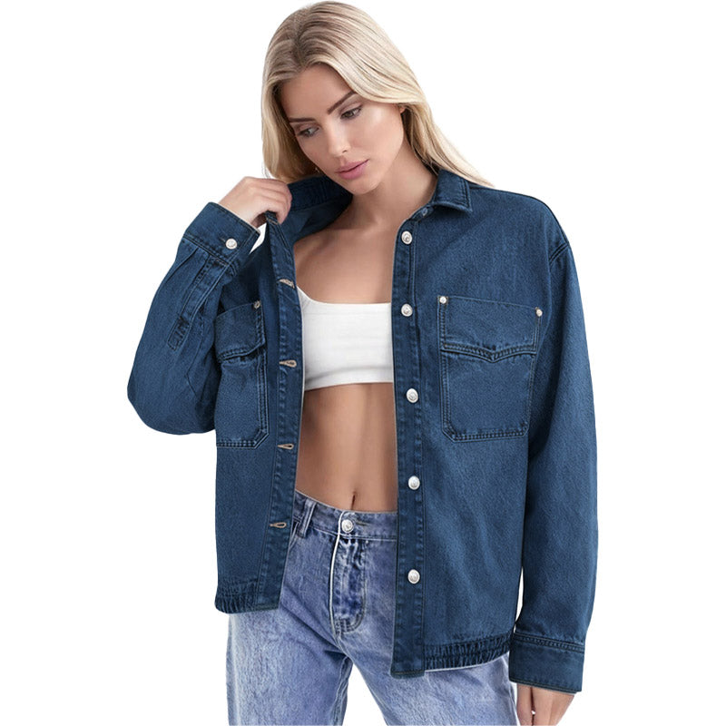 Relaxed Denim Shirt Jacket