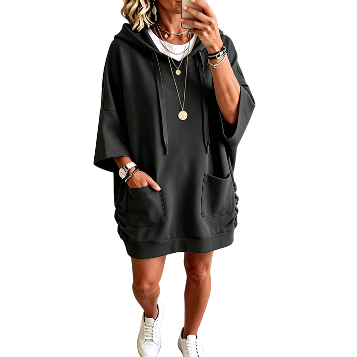Relaxed Pocket Hooded Sweatshirt