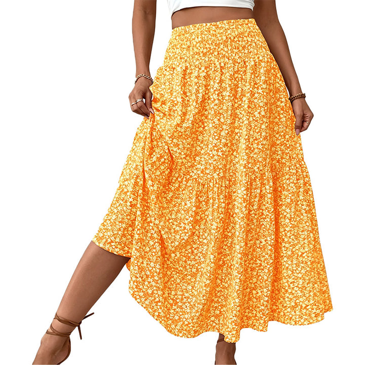 Floral Tiered Maxi Skirt