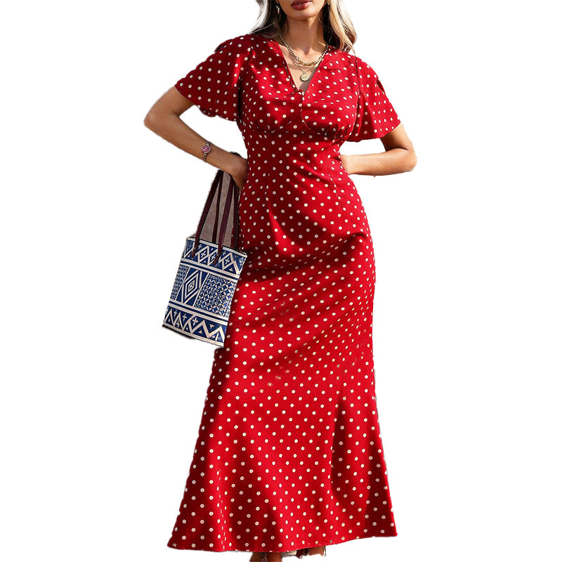 Polka Dot Maxi Dress