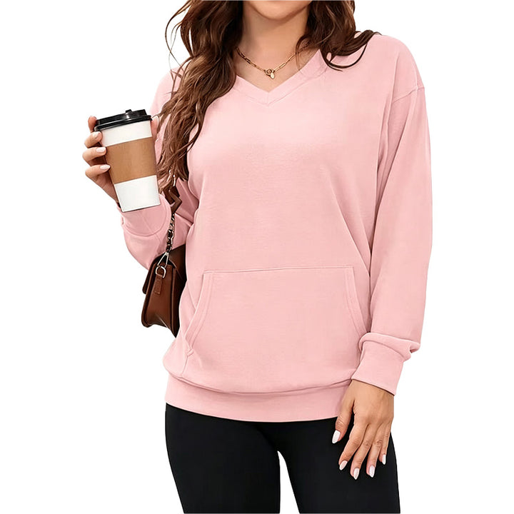 Relaxed V-Neck Sweatshirt