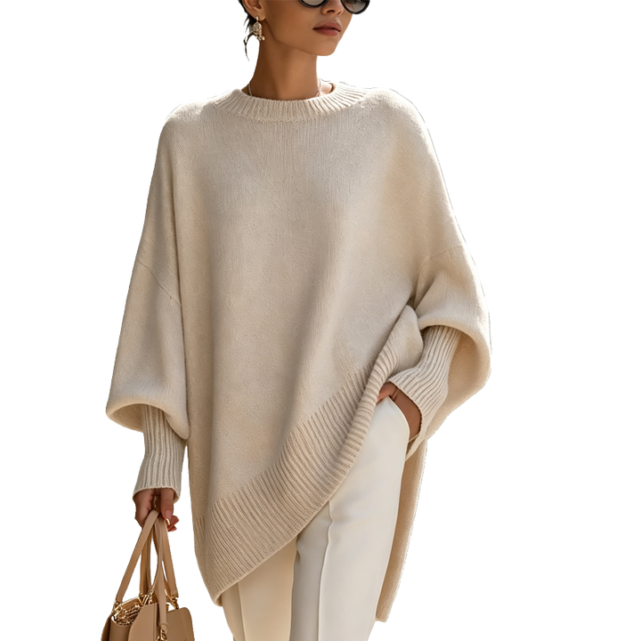 Oversized Knit Poncho Sweater