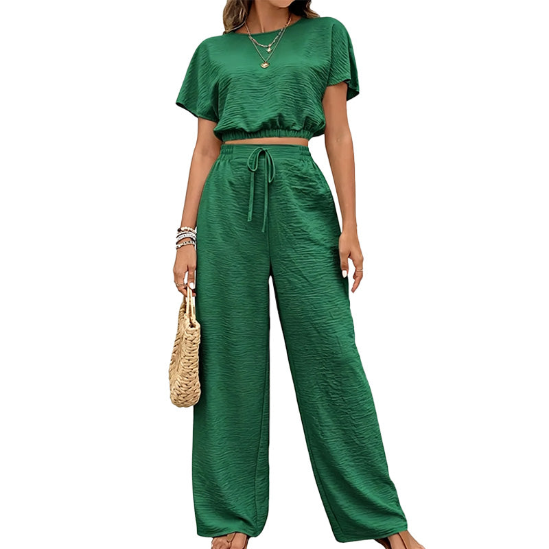 Relaxed Wide Leg Lounge Set