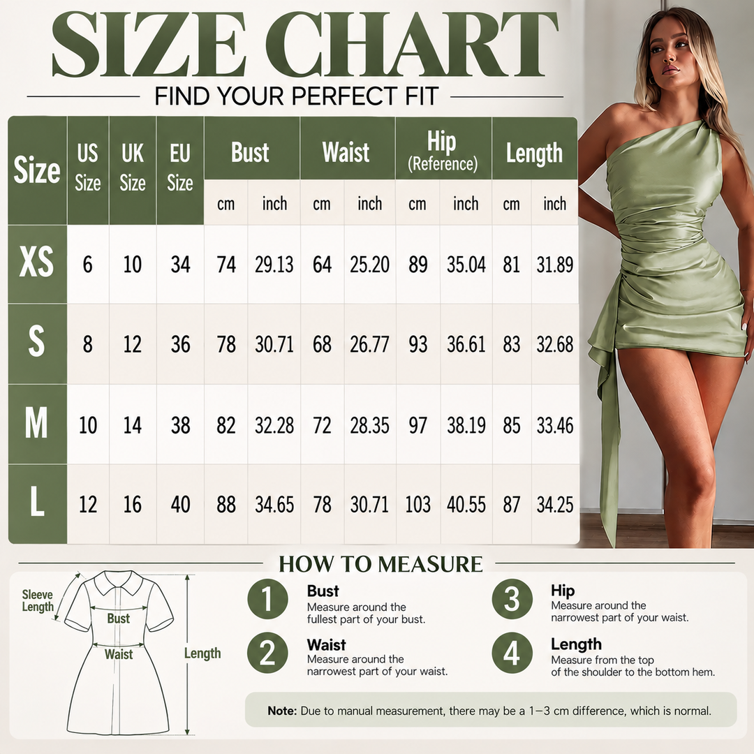 One-Shoulder Ruched Mini Dress