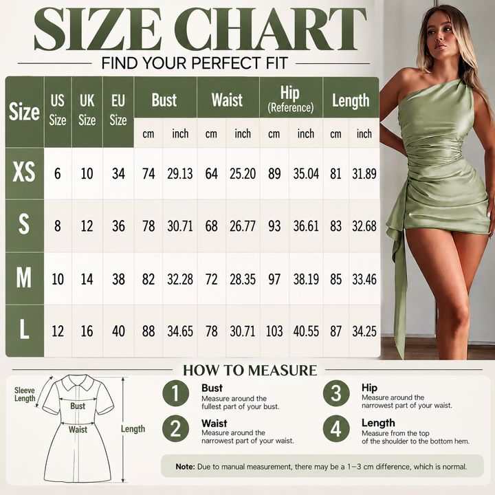 One-Shoulder Ruched Mini Dress