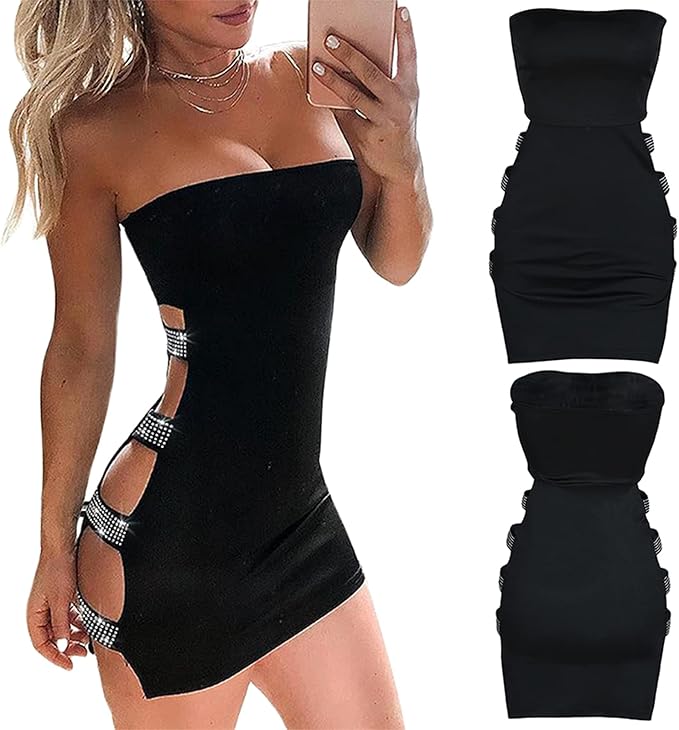 Women’s Cutout Bandage Bodycon Mini Dress