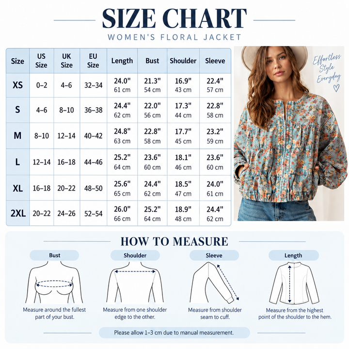 Vintage Floral Casual Jacket