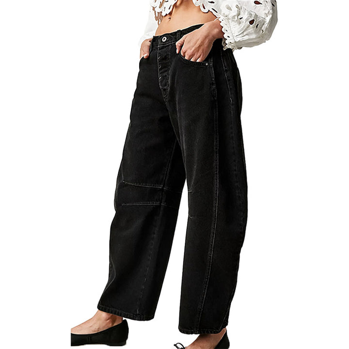 Vintage Wash Barrel Jeans