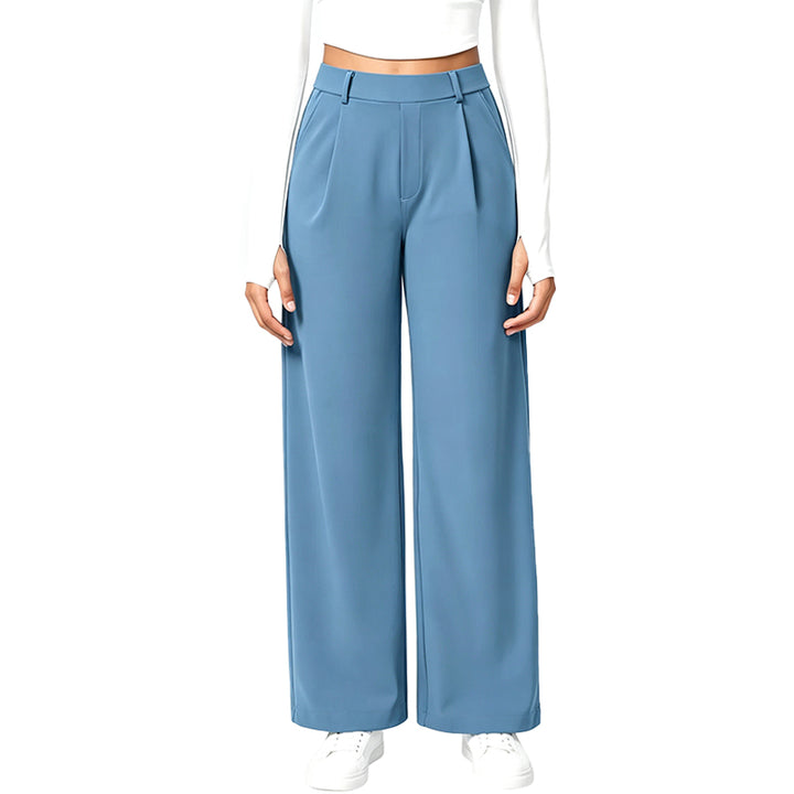 High Rise Wide Leg Tailored Pants