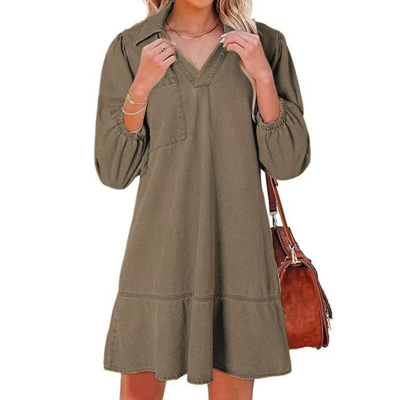Relaxed Denim Mini Dress