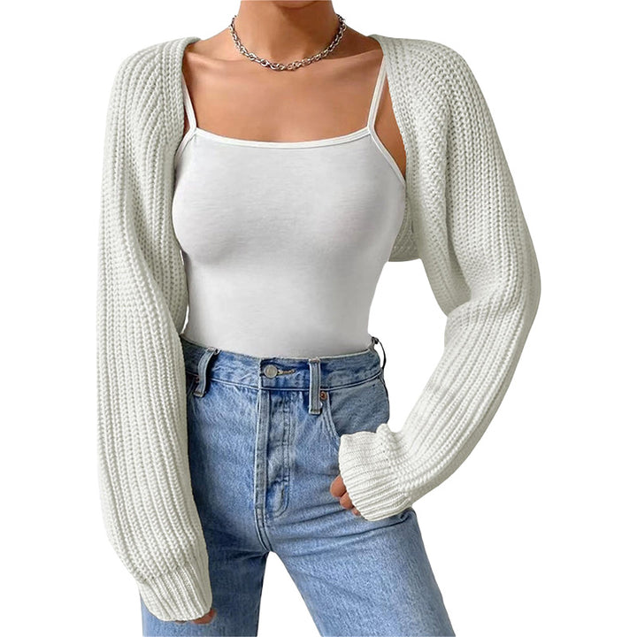 Cropped Chunky Knit Cardigan