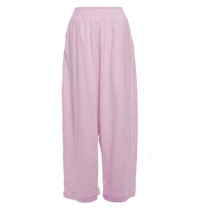 Relaxed Corduroy Wide Leg Pants