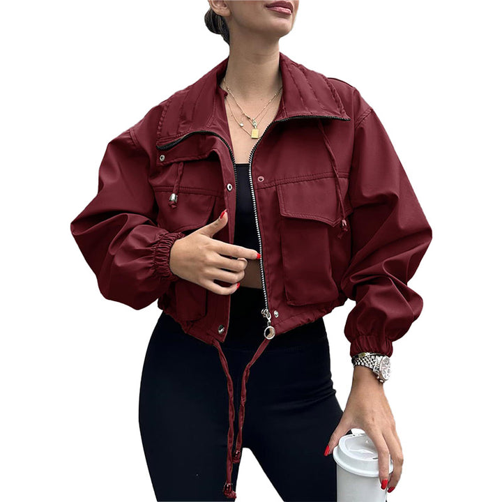 Utility Cropped Zip Jacket