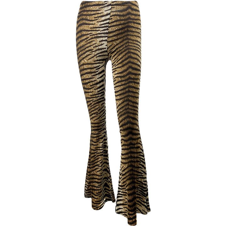 Leopard Print Flare Pants