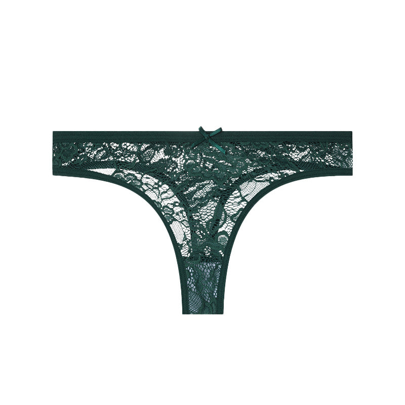 Floral Lace Thong Panties