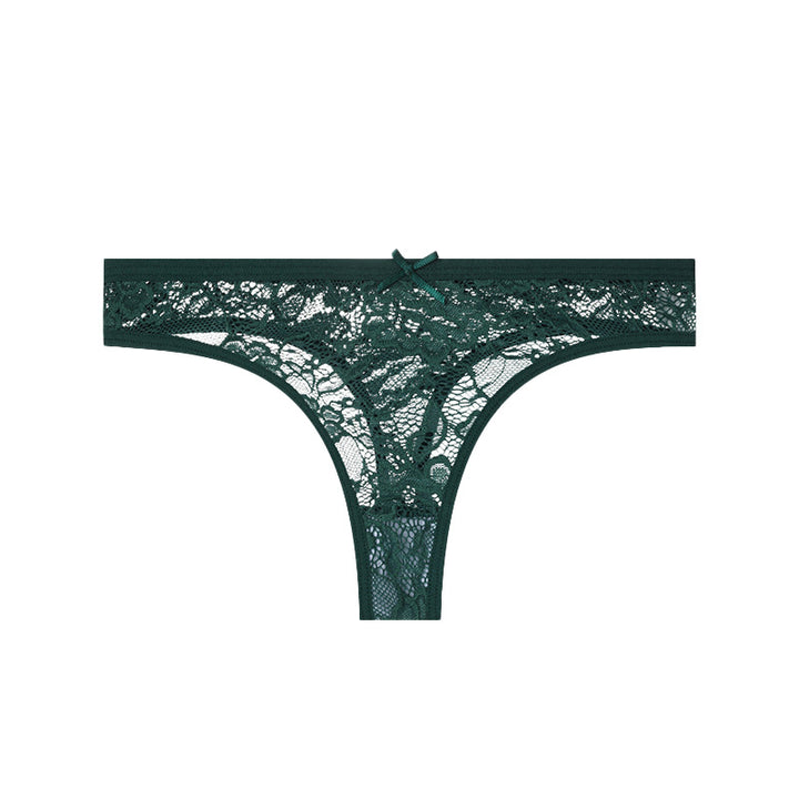 Floral Lace Thong Panties