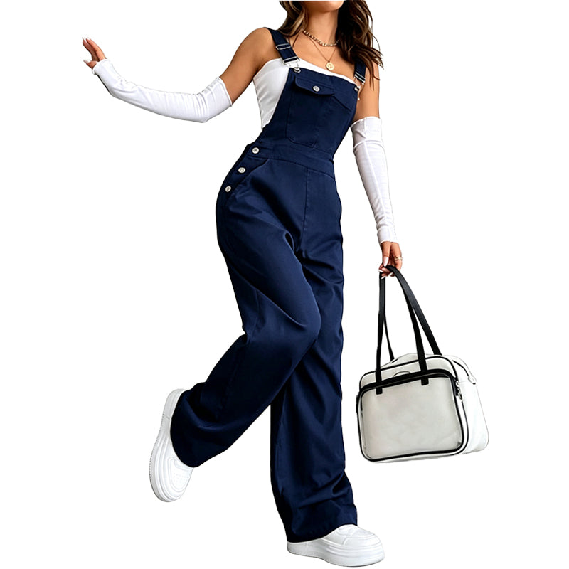 Classic Casual Bib Jumpsuit
