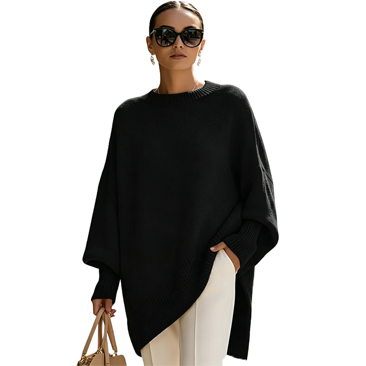 Oversized Knit Poncho Sweater