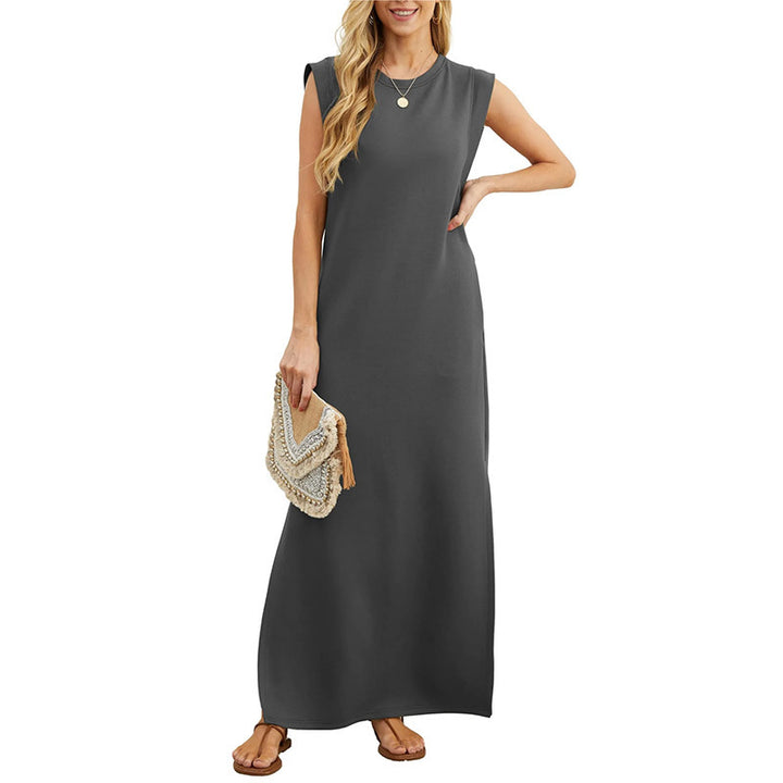 Sleeveless Pocket Maxi Dress
