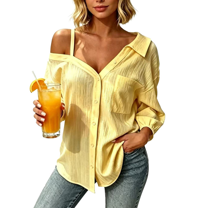 Relaxed One Shoulder Blouse