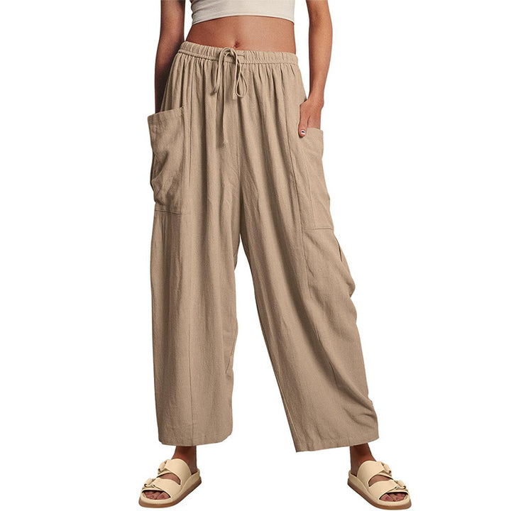 Relaxed Cargo Wide Leg Pants