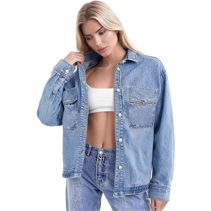 Relaxed Denim Shirt Jacket