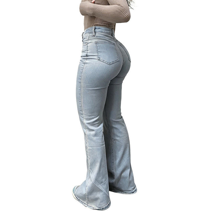 High Waist Flare Leg Jeans