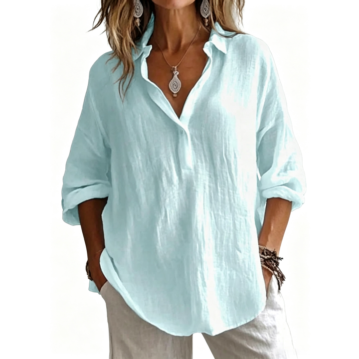 Relaxed Linen Blend Shirt