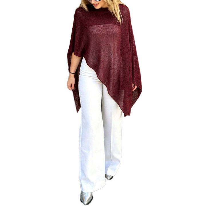 Asymmetrical Sheer Knit Top