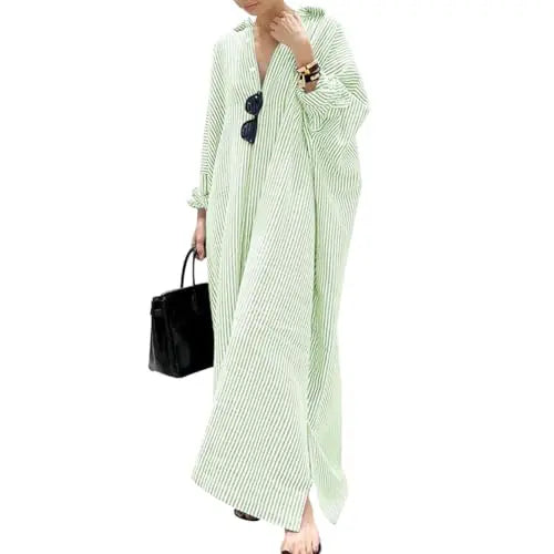 Striped Relaxed Maxi Dress
