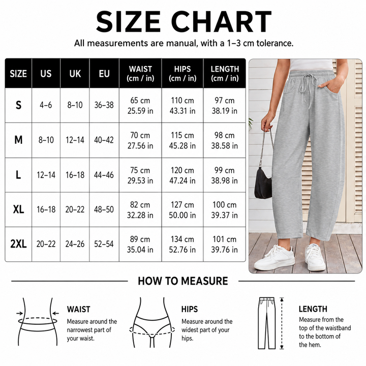 Relaxed Drawstring Ankle Pants