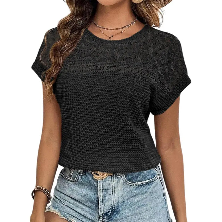 Lace Detail Casual Top